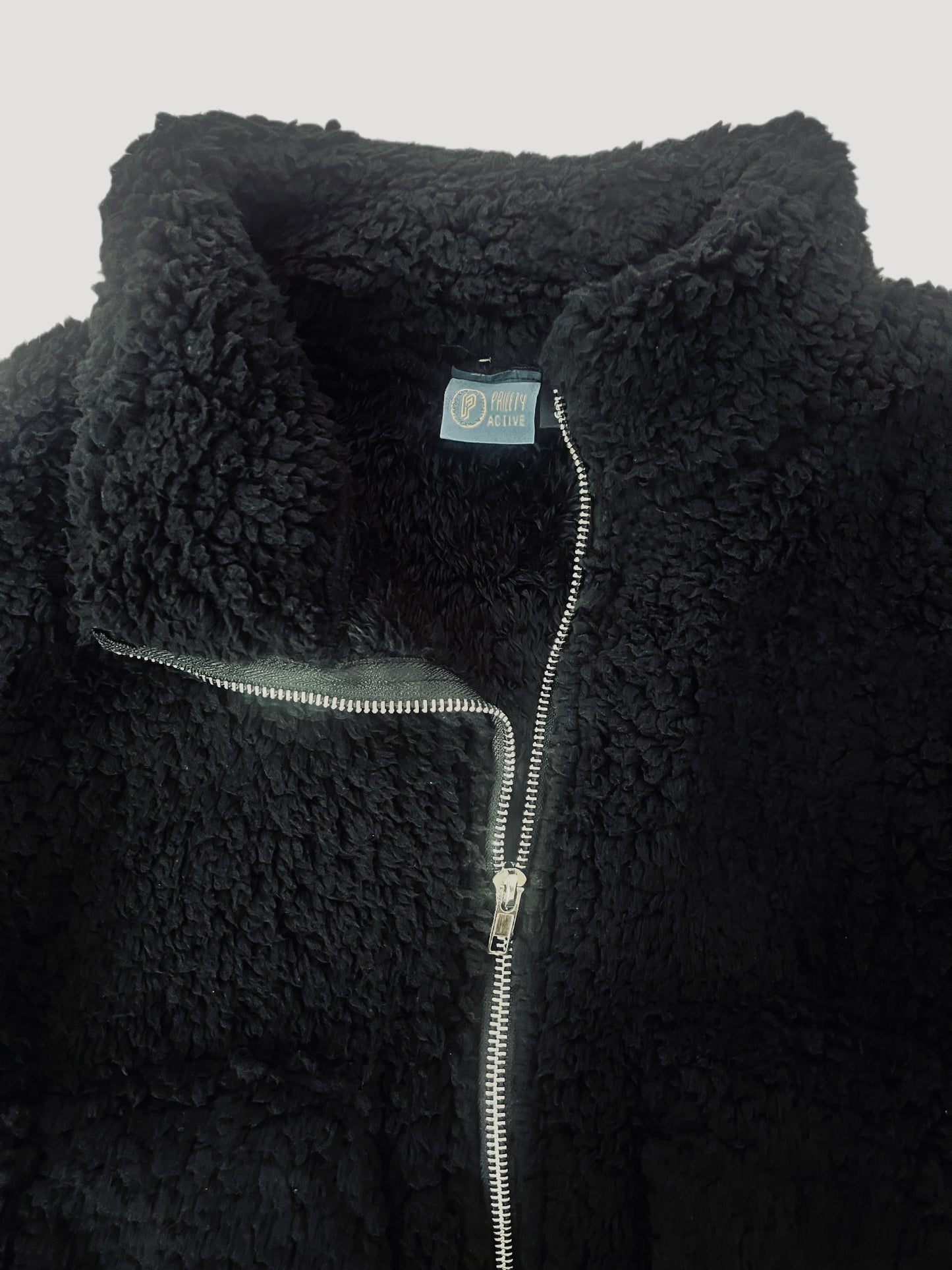 Black Fluffy Teddy Jacket