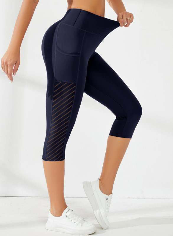 Mesh Capri Pants