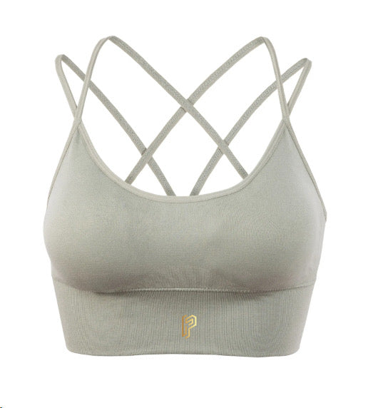 Strappy Yoga Bra - Mint Green