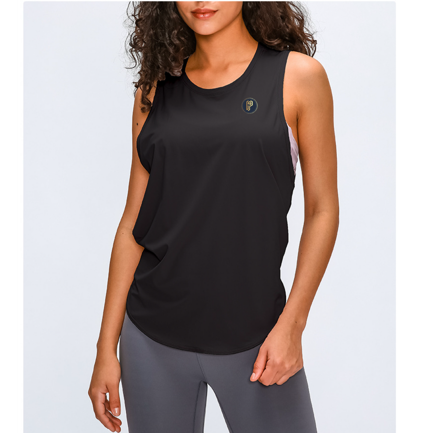 Split back Tank - Black