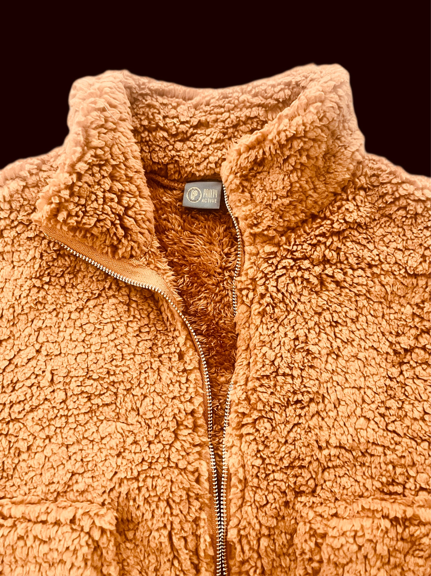 Tan Fluffy Teddy Jacket